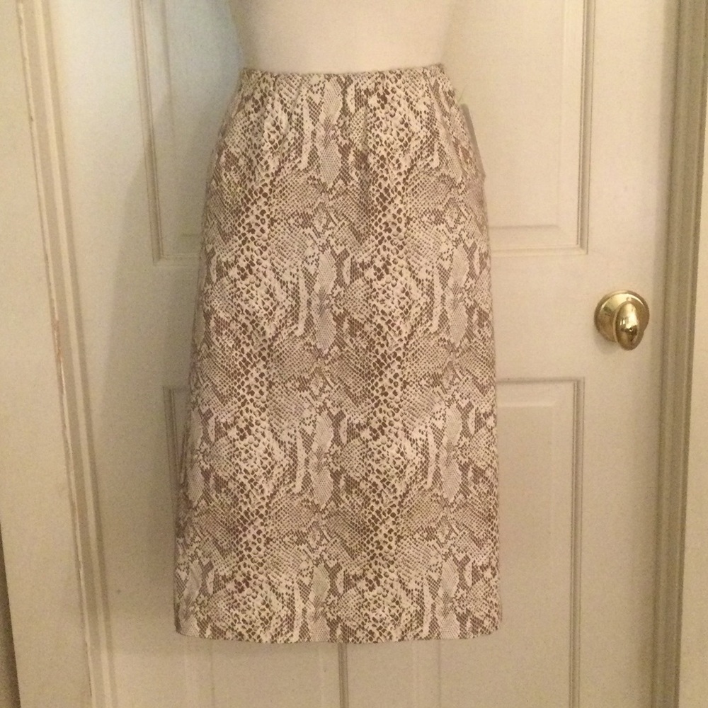 Nwt! Doncaster Python Print Skirt - image 1